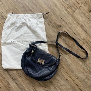 Marc by Marc Jacobs crossbody navy blue leather bag